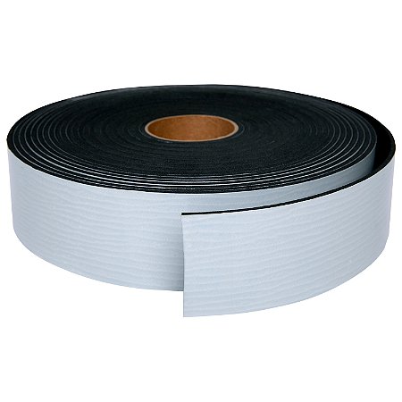 Fita EVA Preto Adesivo 1 Lado - 3mm X Larg 50mm x 10 Metros