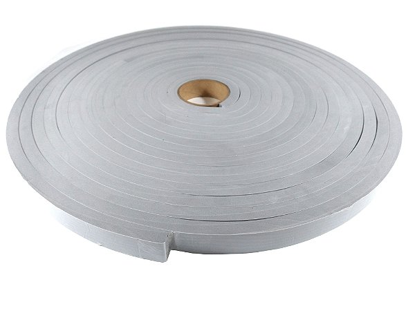 Fita EVA Cinza Adesivo 1 Lado - 10mm X Larg 20mm x 10 Metros