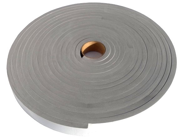 Fita EVA Cinza Adesivo 1 Lado - 10mm X Larg 30mm x 10 Metros