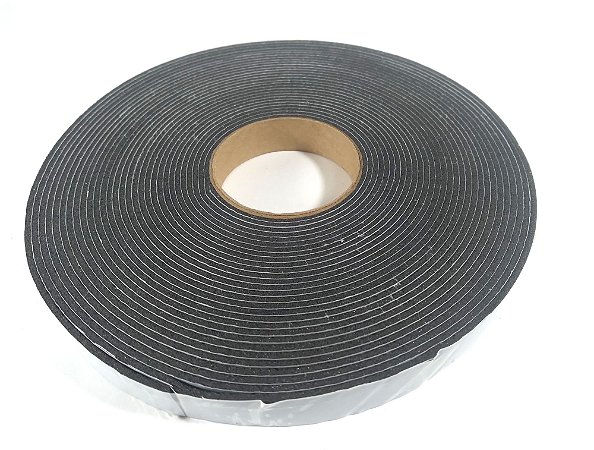Fita Espuma PVC Com Adesivo 1 Lado - 2mm x 10mm x 10m