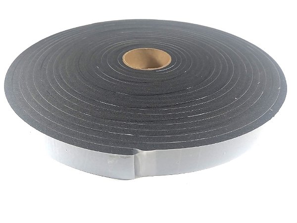 Fita Espuma PVC Com Adesivo 1 Lado - 6mm x 25mm x 10m