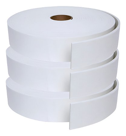 Ripado Eva Branco Autocolante Larg 4cm X 5mm X 30 Metros