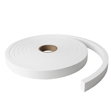 Fita Eva Branco Autocolante 1 Lado 15mm X Larg 2cm X 5 Mts