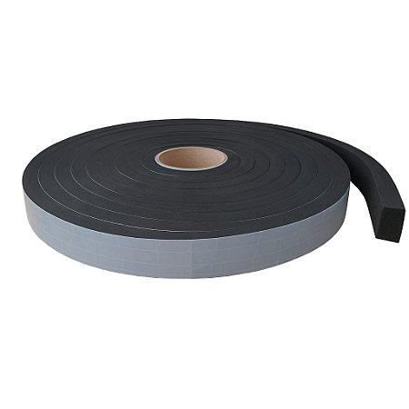 Fita Eva Preto Autocolante 1 Lado 15mm X Larg 2cm X 5 Mts