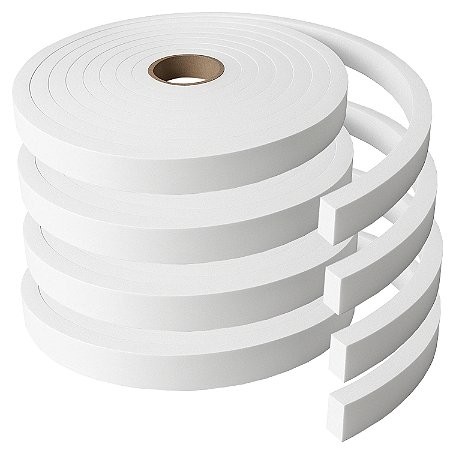 Fita Eva Para Espelho LED Branco Autocolante 15mm X Larg 2cm X 20 Mts