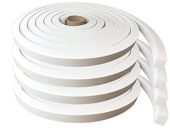 Fita Eva Branco Autocolante 1 Lado 20mm X Larg 20mm X 20 Mts