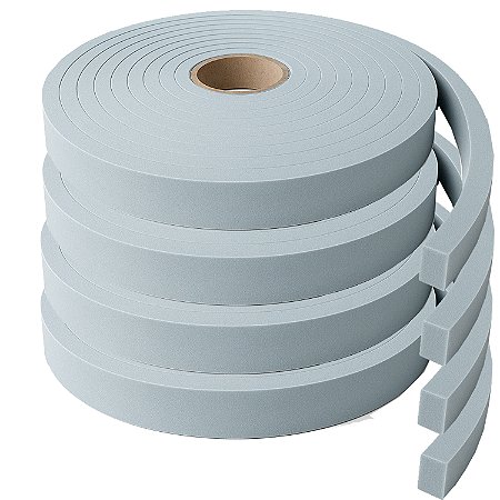 Fita Eva Cinza Autocolante 1 Lado 15mm X Larg 2cm X 20 Mts
