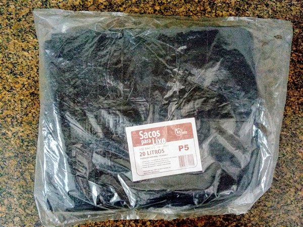 SACO PARA LIXO P5 - 20 LITROS 100 UNIDADES