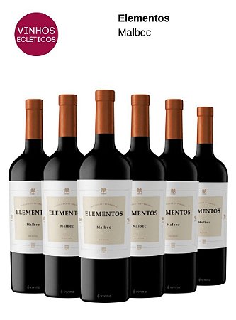 Vinho Tinto Elementos Malbec - El Esteco (c/6) - VINHOS ECLÉTICOS