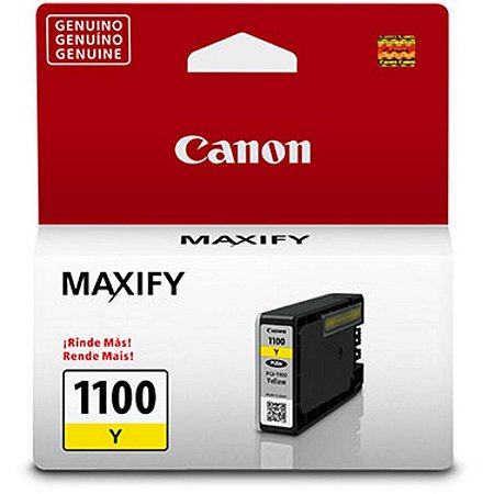 Cartucho Jato de Tinta Canon PGI1100 Yellow - Canon MB-2010 Original 4,5ml