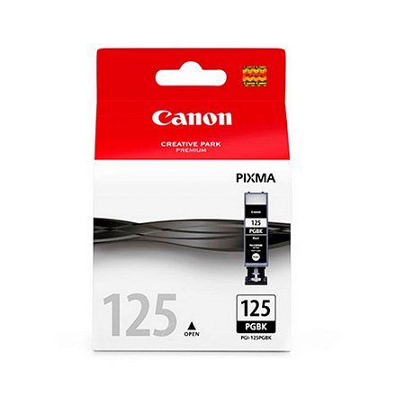 Cartucho para Impressoras Canon IP4810 IP4910 LX6510 MG5210 - Canon PGI125 Black Original 19ml