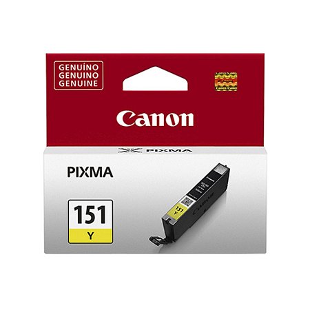 Cartucho para Impressoras Canon IP7210 IP8710 IX6810 MG5510 - Canon CLI151 Yellow Original 7ml