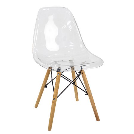Cadeira Charles Eames Eiffel - Transparente Cristal