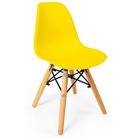 Cadeira Infantil Charles Eames Eiffel Amarela