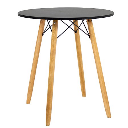 Mesa Redonda Eiffel 70cm - Preto