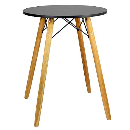 Mesa Redonda Eiffel 60cm - Preto