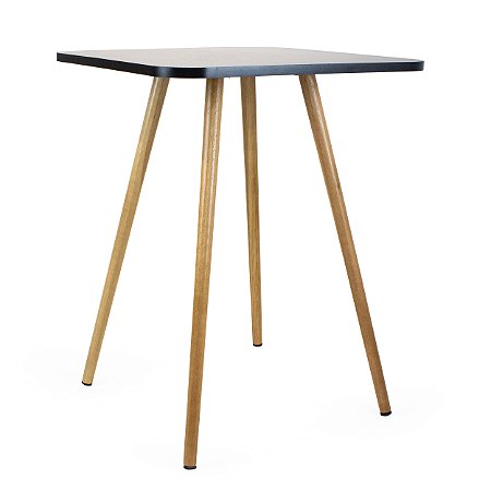 Mesa Quadrada Sofia 60cm - Preto