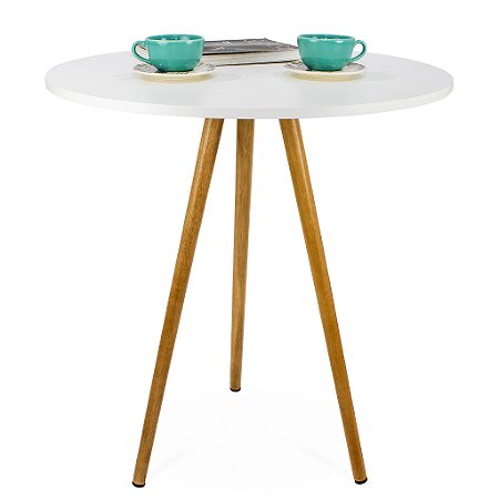Mesa Redonda Tripé 70cm - Branco