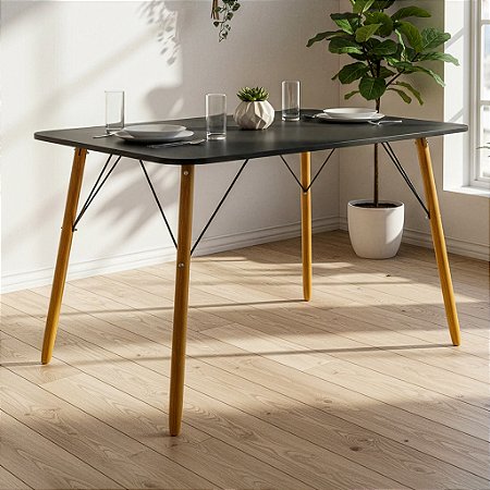 Mesa de Jantar Eiffel 120x80 - Preto