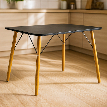 Mesa de Jantar Eiffel 120x80 - Preto