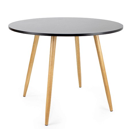 Mesa Redonda Sofia 90cm - Preto