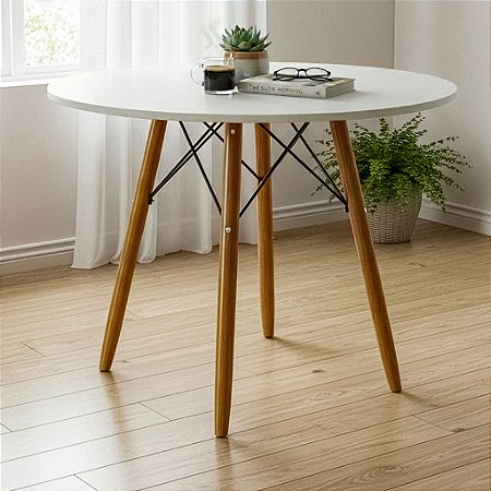 Mesa Redonda Eiffel 80cm - Branco