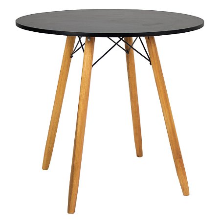 Mesa Redonda Eiffel 80cm - Preto