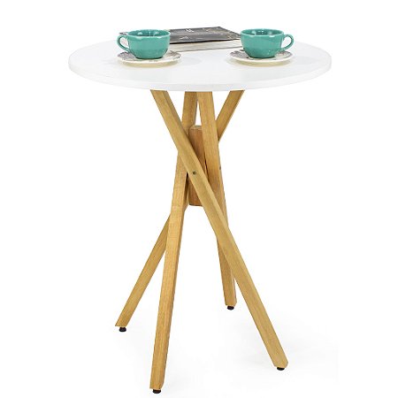 Mesa Redonda Bistrô 60cm - Branco