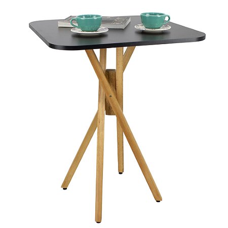 Mesa Quadrada Bistrô 60cm - Preto