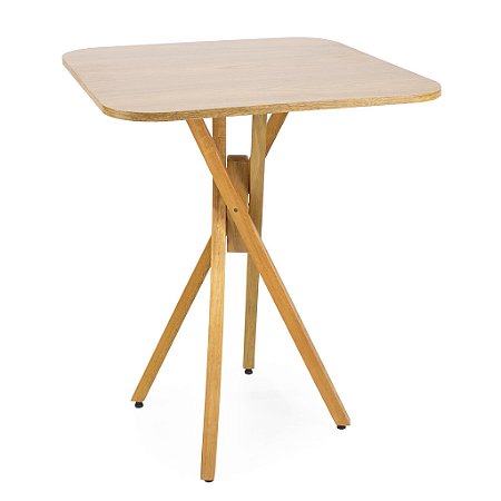 Mesa Quadrada Bistrô 60cm - Louro Freijó