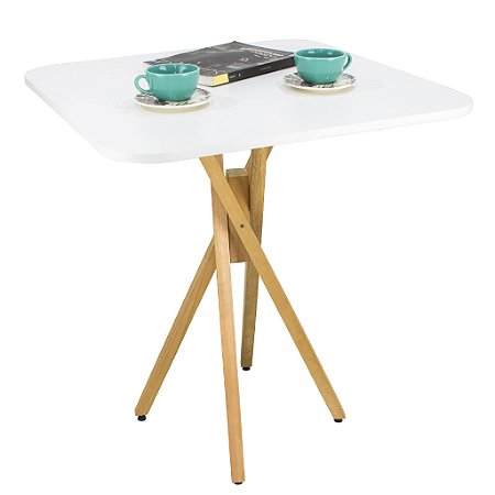 Mesa Quadrada Bistrô 70cm - Branco