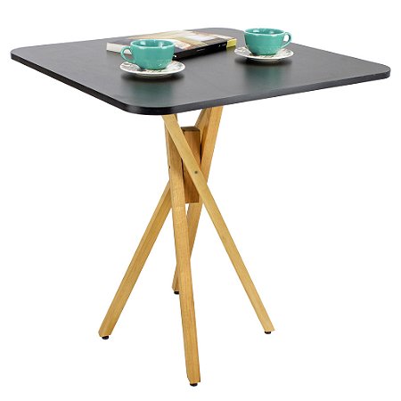 Mesa Quadrada Bistrô 70cm - Preto