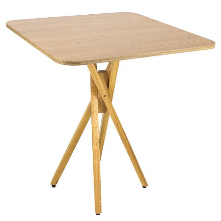 Mesa Quadrada Bistrô 70cm - Louro Freijó