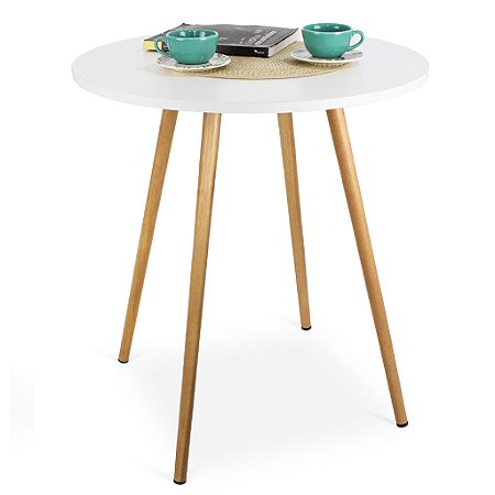 Mesa Redonda Sofia 70cm - Branco