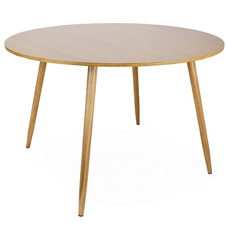 Mesa Redonda Sofia 120cm - Louro Freijó