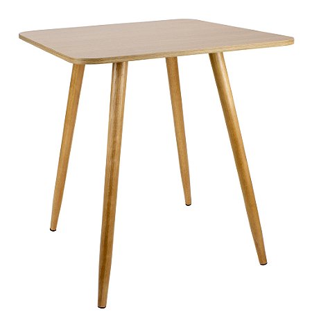 Mesa Quadrada Sofia 70cm - Louro Freijó