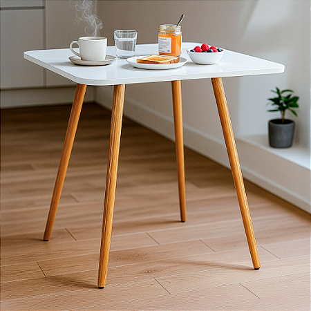Mesa Quadrada Sofia 70cm - Branco
