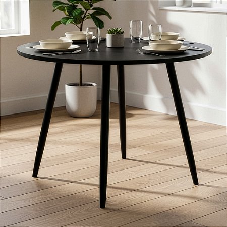 Mesa Redonda Sofia 100cm - All Black