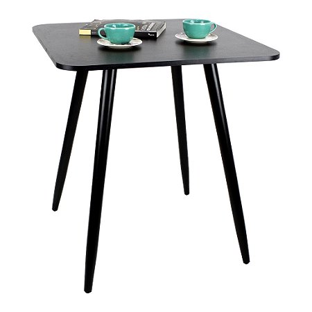 Mesa Quadrada Sofia 70cm - All Black