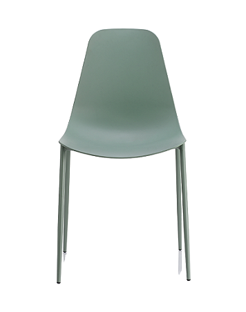 Cadeira Miami - Cor Verde Aloe - Base em Metal