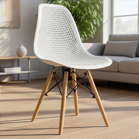Cadeira Charles Eames Eloá - Branco