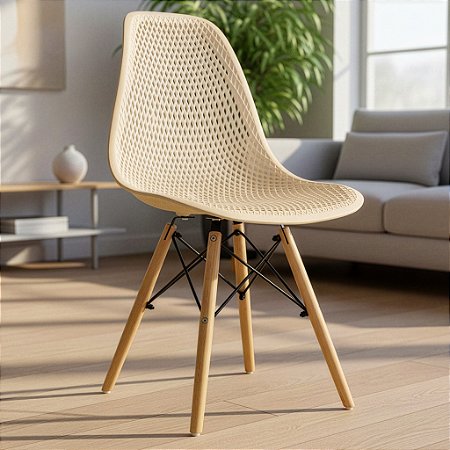 Cadeira Charles Eames Eloá - Nude