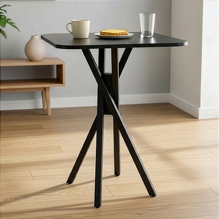 Mesa Quadrada Bistrô 50cm - All Black