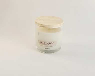 Vela aromática flor-cerejeira 170g classic| bemthivi