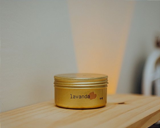Vela aromática lavanda 90g pocket | bemthivi