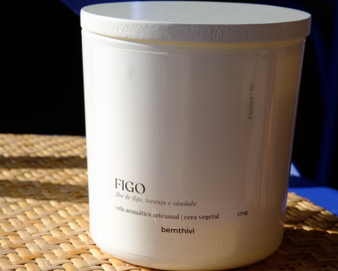 Vela aromática Figo 170g linha elegance |bemthivi