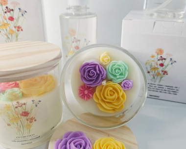 Kit spray mais vela chá branco especial dia das mães |bemthivi
