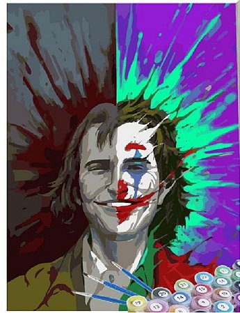 Pintura Numerada Coringa Tecido Pincéis e Tintas X5290 G