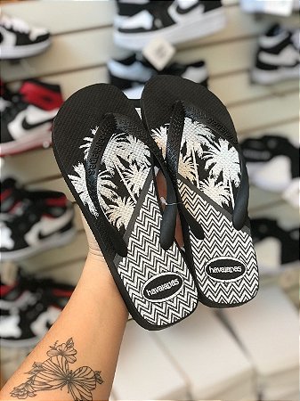 Chinelo Coqueiro Preto