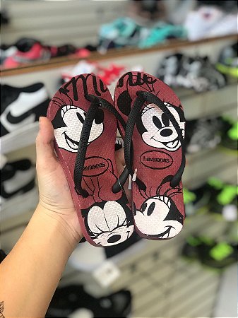 Chinelo Minnie Vinho